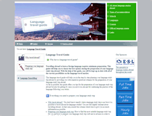 Tablet Screenshot of language-travel-guide.com